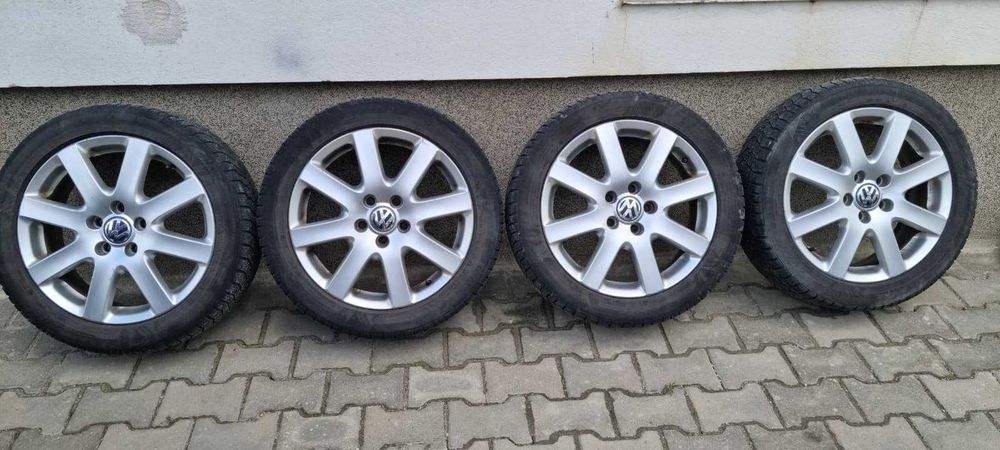 SET 4 JANTE ORIGINALE VW 17" 5x112 | ET45 + anvelope de iarna