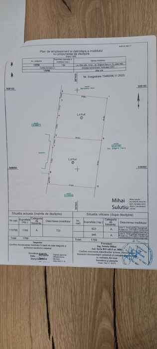 Parcela 946mp (teren total 1769mp), Str. Grigore Vieru, Alba Iulia