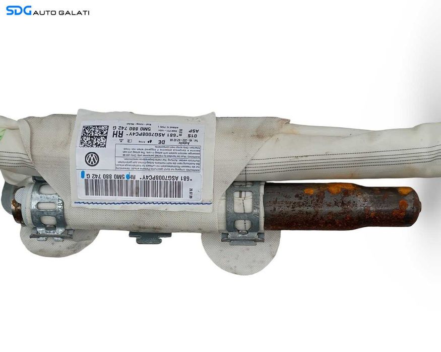 Airbag Cortina Dreapta Volkswagen Golf 6 Plus 2008 - 2013 Cod 5M0880742G [LR6467]