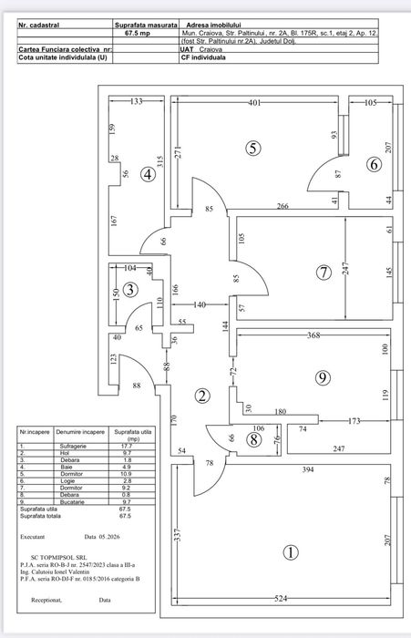 Apartament 3 camere decomandate CRAIOVA