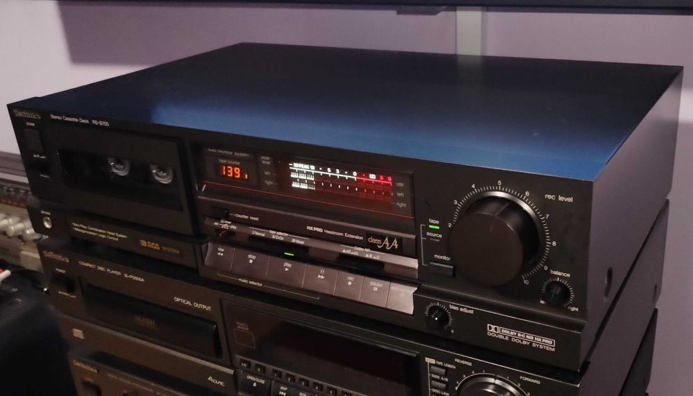 Casetofon deck 3 capete Technics RS-B705 vintage colecție