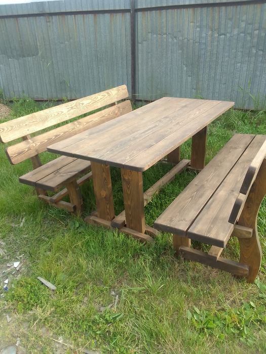 Садовая мебель из массива