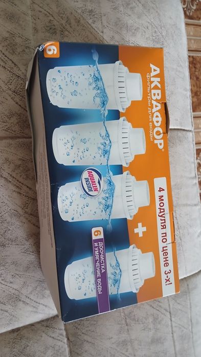 Новая упаковка аквафор по 4 фильтра