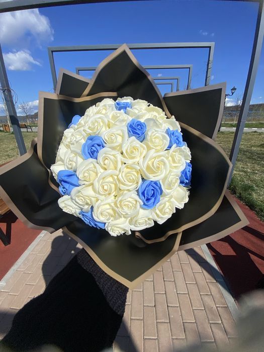 buchet din trandafiri de sapun