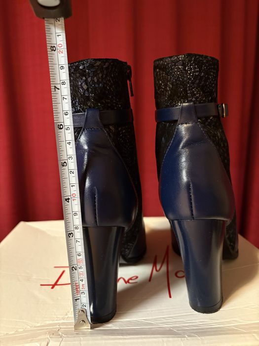 Ghete piele bleumarin mas 34