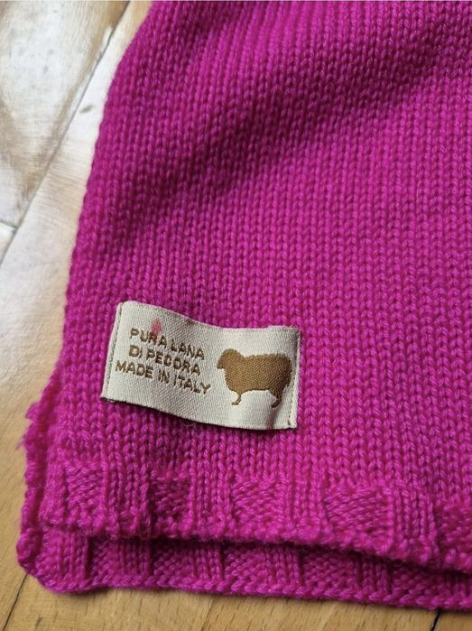 Şal Poncho de lux Pura Lana Italia, Convertibil, Lână Pură