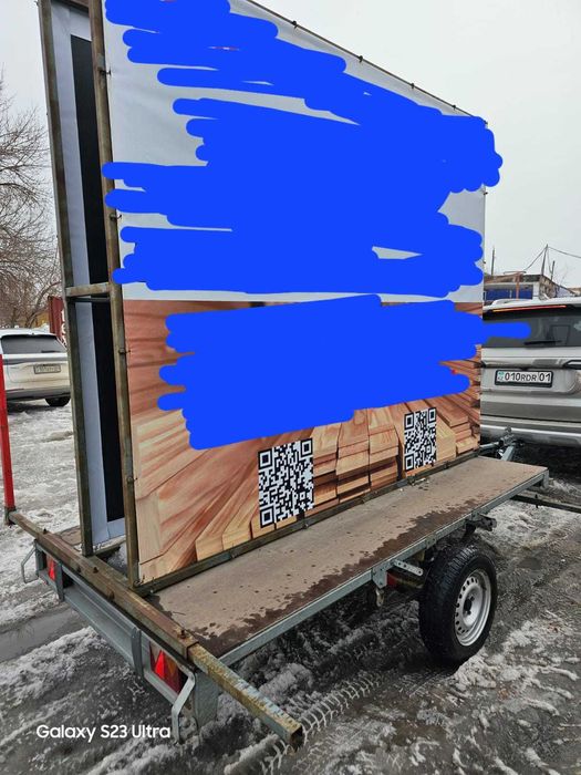 Реклама на прицепе