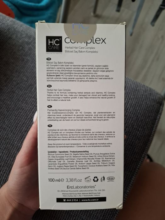 HC Hair Complex - 100% Билков Серум за Растеж и Против Косопад