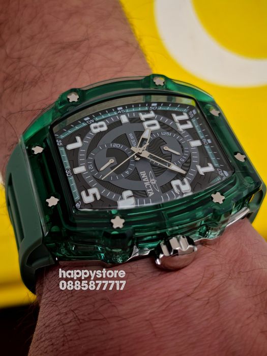 INVICTA Cyclone green 49 mm, Инвикта нов ръчен часовник