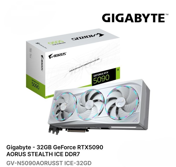 AorusRtx 5090 32gb gigabyte yengi garantiyasi bor