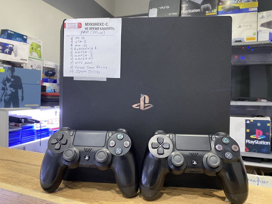Playstation 4 PRO 4K 1TB +много игр