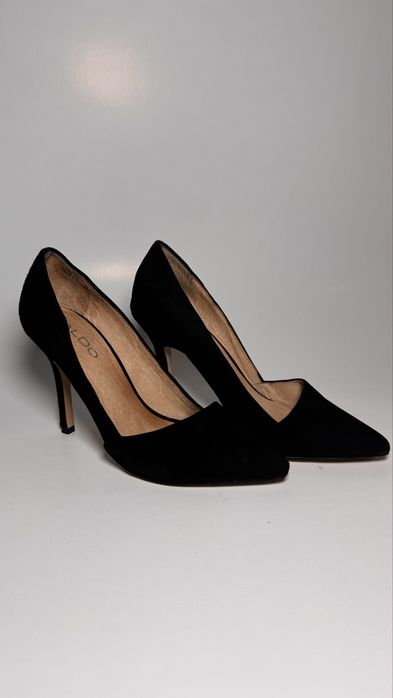 Pantofi Zara negri cu toc