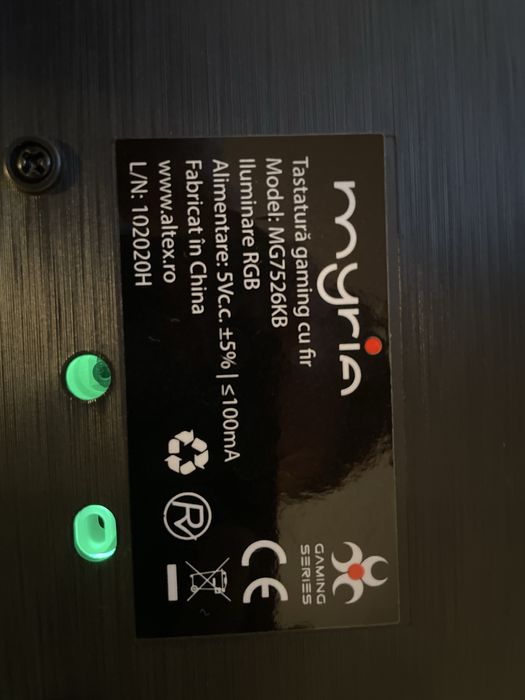 Vand tastatura myria