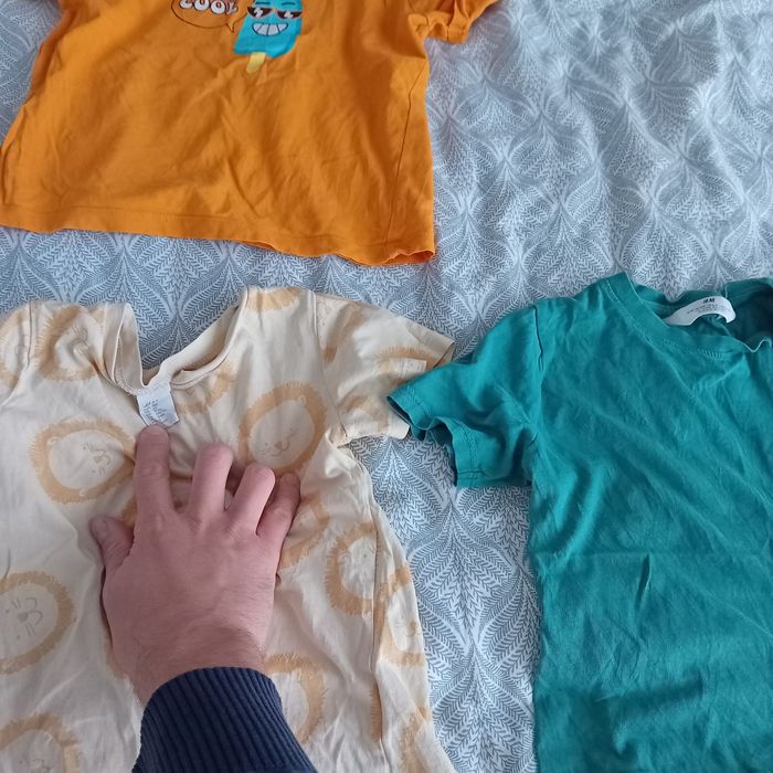 Set lot haine 104 110 3 4 5 ani tricouri pantaloni scurti tricou h&m