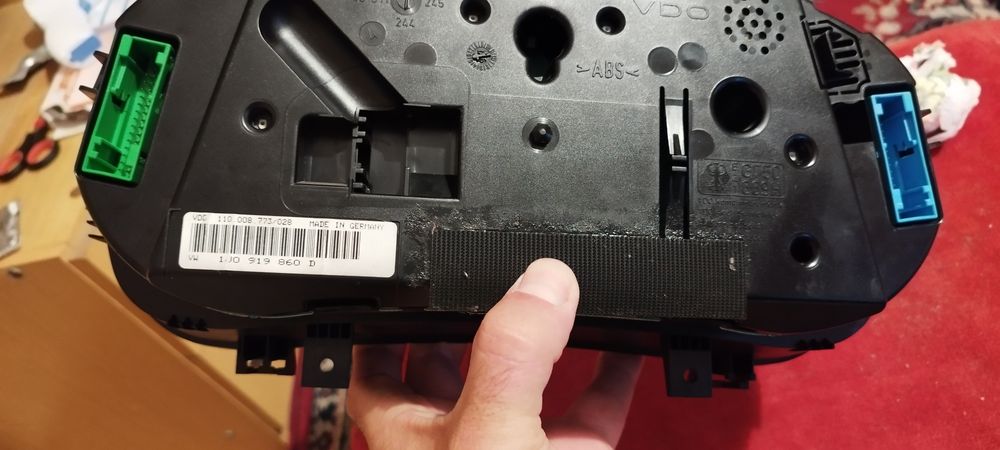 Километраж golf 4 бензин vdo 1J0 919 860 D