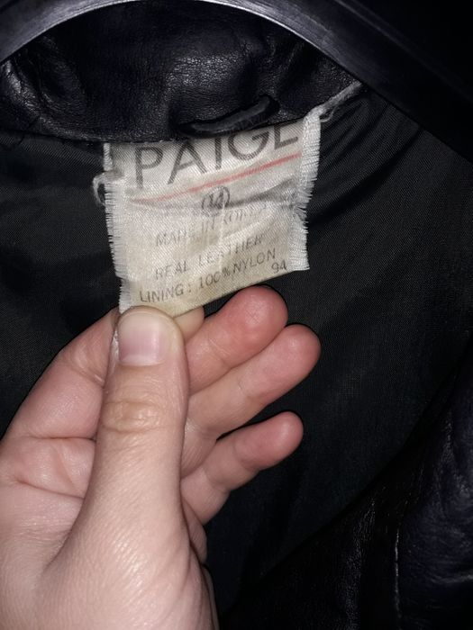 Фирменная кожаная куртка (Корея)