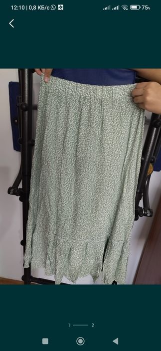 Юбка штапель новая