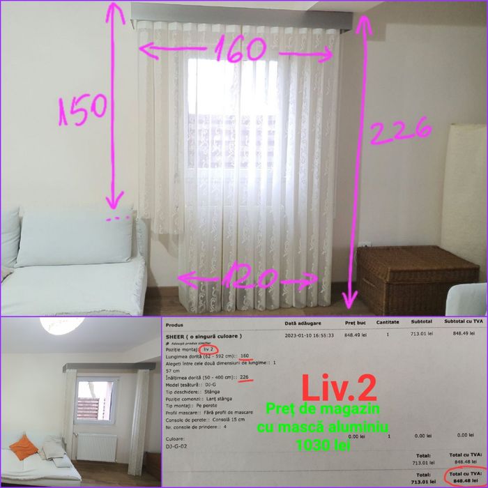 Jaluzele verticale 2 in 1 perdea draperie galerie Kika XXXLutz