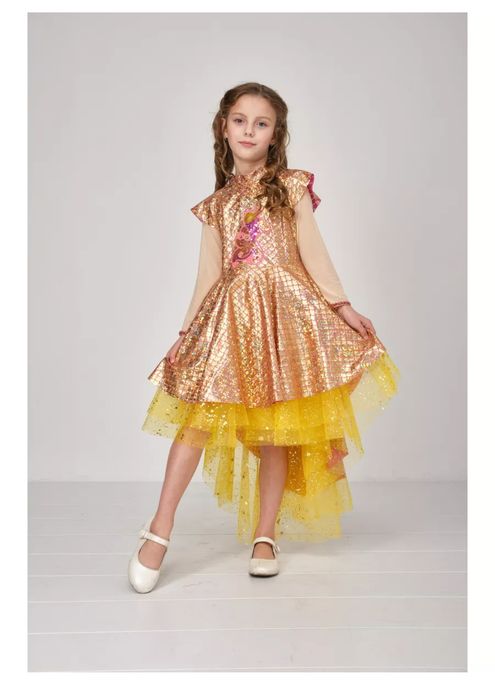 Костюм золотой рыбки для девочки  (6-7 лет)