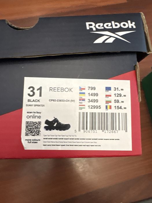 Сандали Reebok размер 31