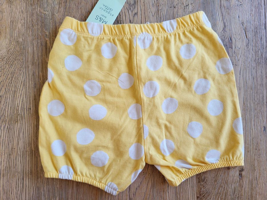 Къси панталони M&S от органичен памук, нови с етикети, размер 98