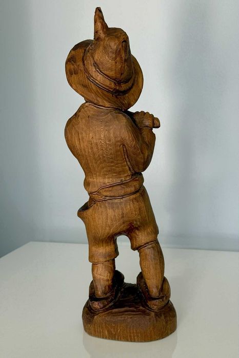 Винтидж фигурка дърворезба