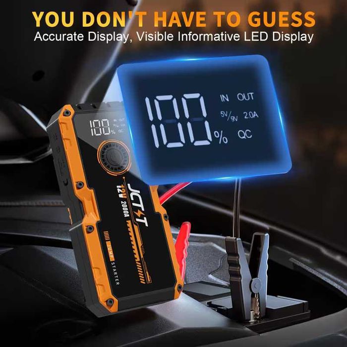 Преносим JCTST 2000A бустер за стартиране на ДВГ