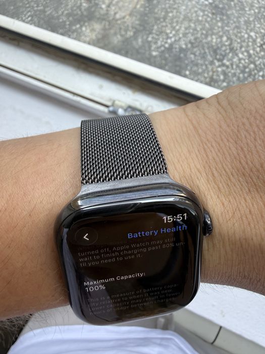 Vând Apple Watch Series 10 46 mm Titanium, GPS + Cellular cu factură și în garanție