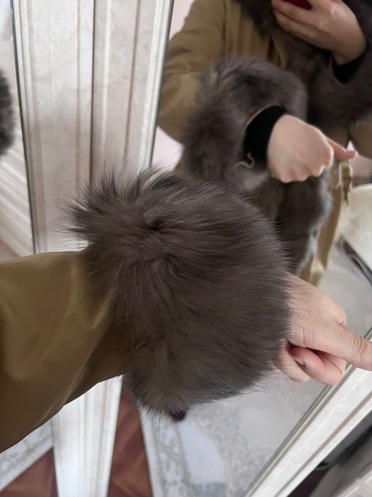 Парка с натуральным мехом