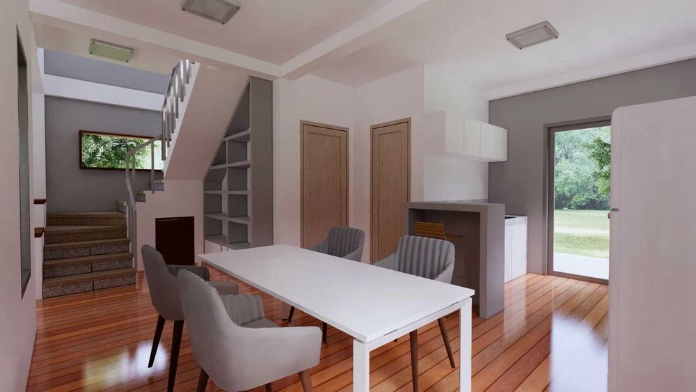 НА ИЗПЛАЩАНЕ - Двуетажна сглобяема къща с 4 спални, 160 кв. м