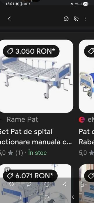 Pat reglabil spital