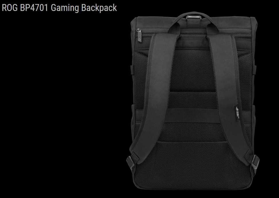 НОВА Геймърска раница ASUS ROG, водоустойчива, подходяща за 15", 16", 17" и 18" лаптоп