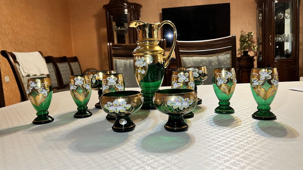 Хрустальный набор богемы (Чехословакия)