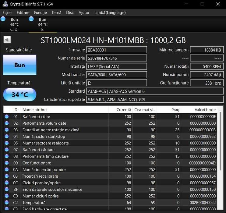 Hdd extern 1tb USB c