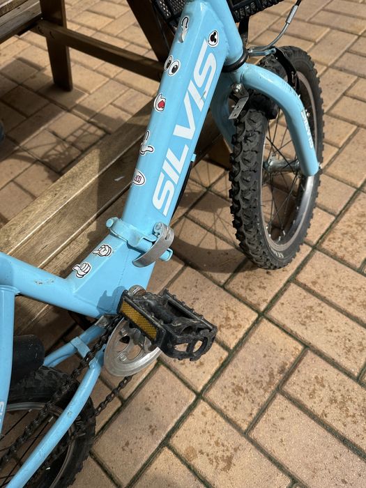 Bicicleta copii pliabila albastra