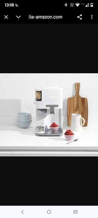 CUISINART - ICE48E - Машина за мек сладолед Италианска машина за сладо