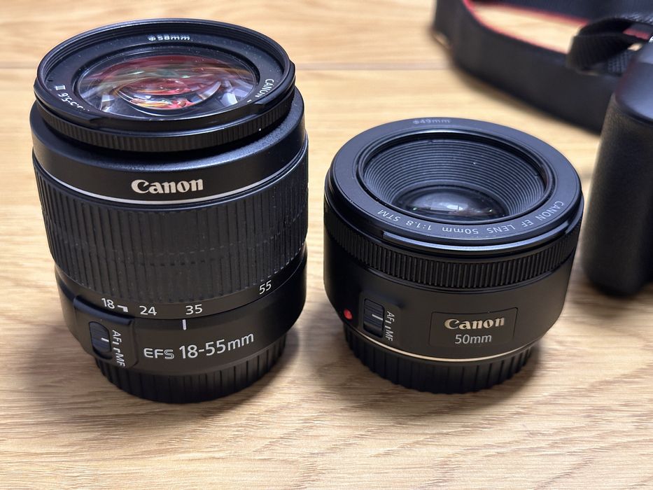 Фотоапарат Canon 4000d+два обектива