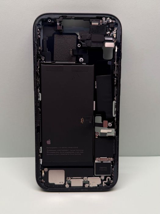 iPhone 15 Black Negru rama baterie carcasa mijloc enclosure housing frame