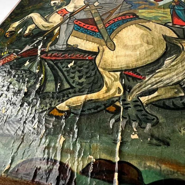 Icoana pictată manual cu Sfântul Mare Mucenic Gheorghe