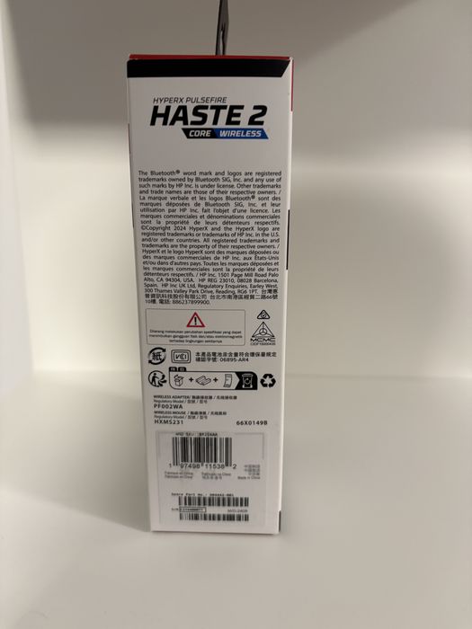 hyperx pulsefire haste 2 core wireless