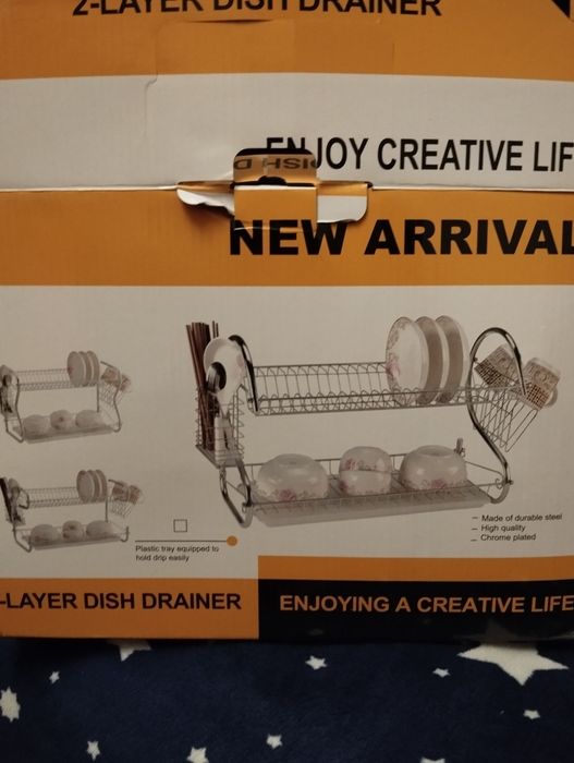 Vând scurgător pentru vase, inox, preț 70 lei!