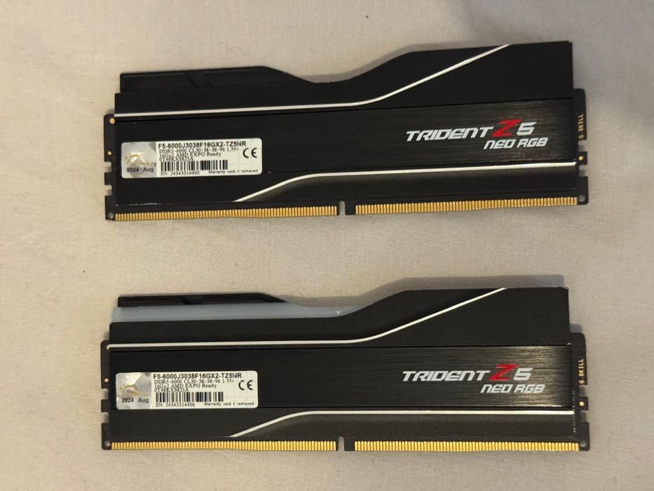 Kit RAM G.Skill Trident Z5 Neo RGB 32GB 2 x 16GB DDR5 6000 Mhz CL30 EXPO