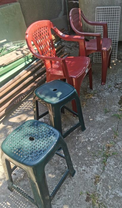 Scaun gradina, taburet plastic, scaun pliabil lemn