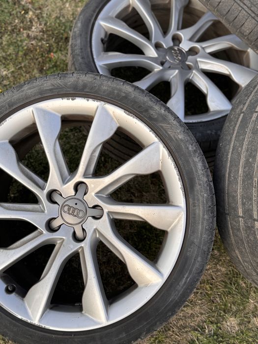 Vând set jante R19 – 5x112, ET32, lățime 8.5J, cu anvelope 255/35/R19