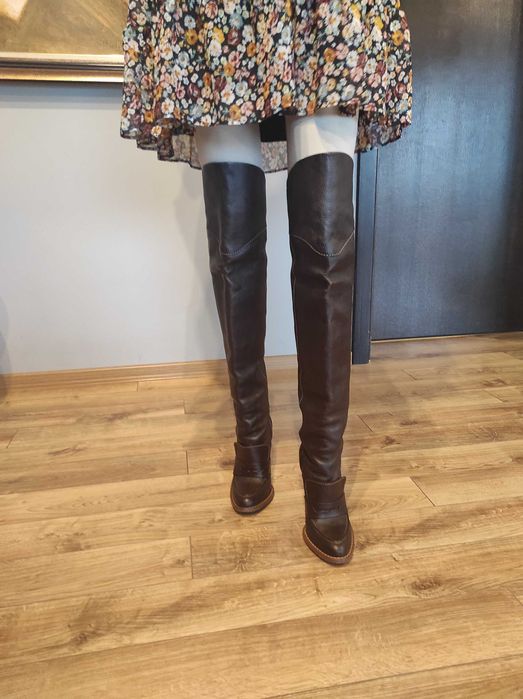 Ботуши над коляното D&G