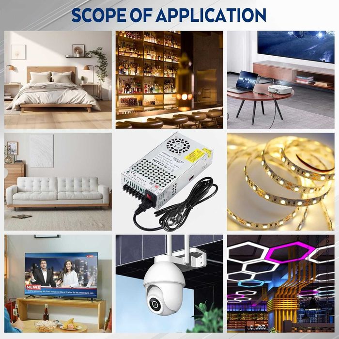 MEISHILE 48V 10A 480W захранване 230V