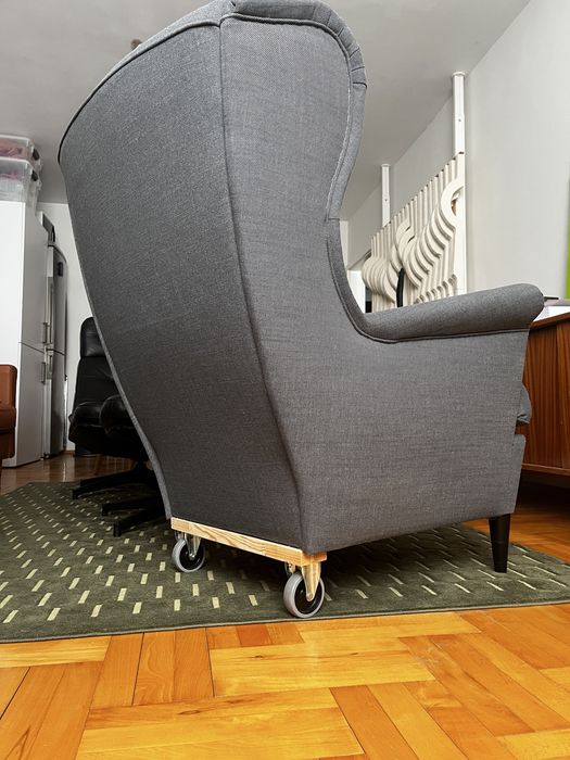 IKEA Strandmon Сив кресло фотьойл