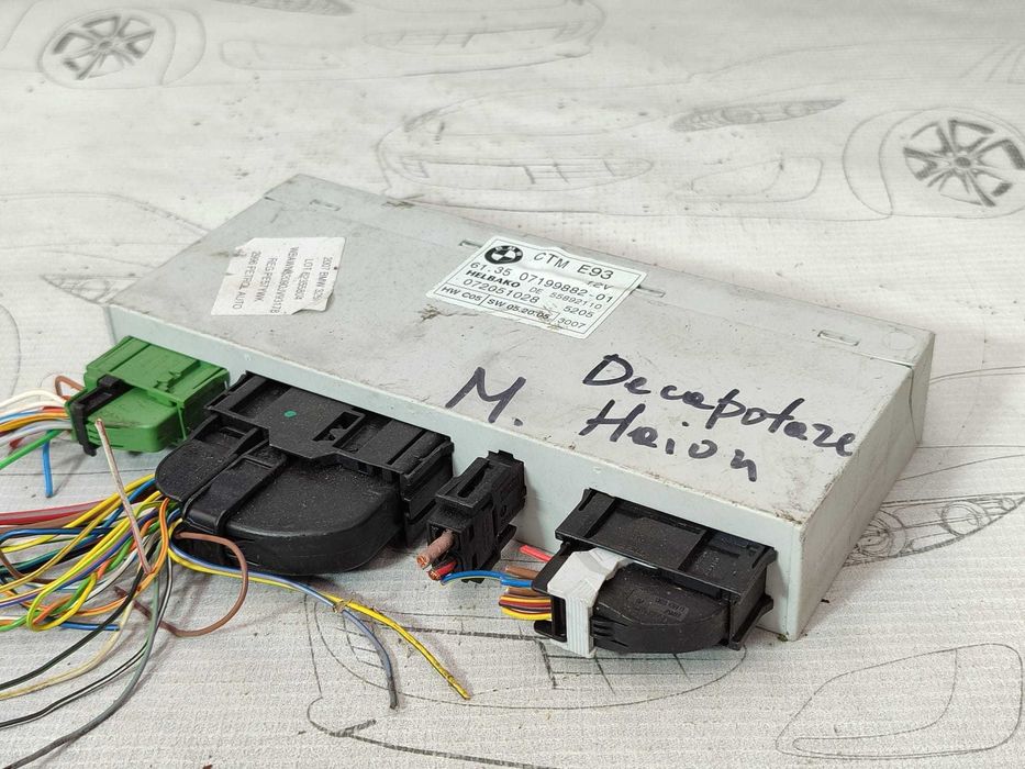 Unitate control plafon / acoperiș decapotabil BMW Seria 3 E93 COD: 613507199882 2007 / [2005-2014] / (5G3)
