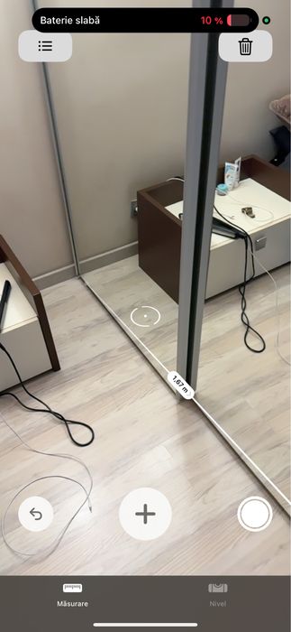 Dulap dormitor maro cu oglinda