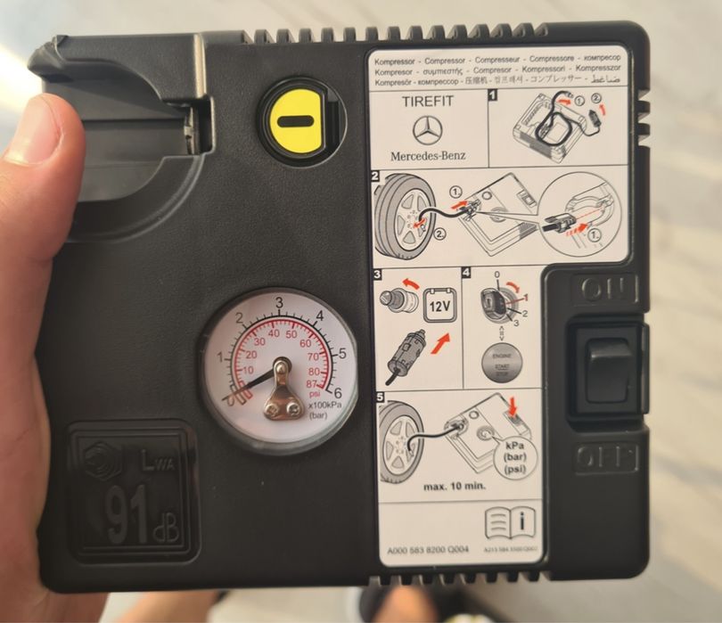 Оригинални НОВИ мощни помпи компресори за гуми с пяна Mercedes Audi